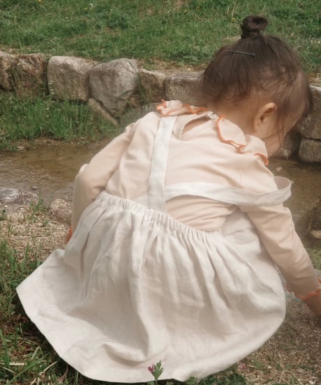 organic zoo - Ceramic White Maker Crossback Skirt送料無料