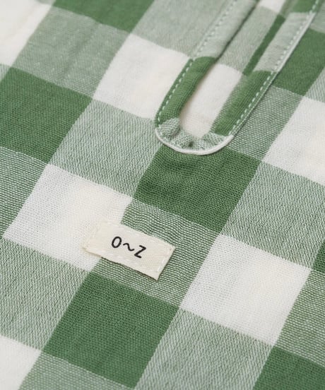 organic zoo - Dill Gingham Boxy T-Shirt