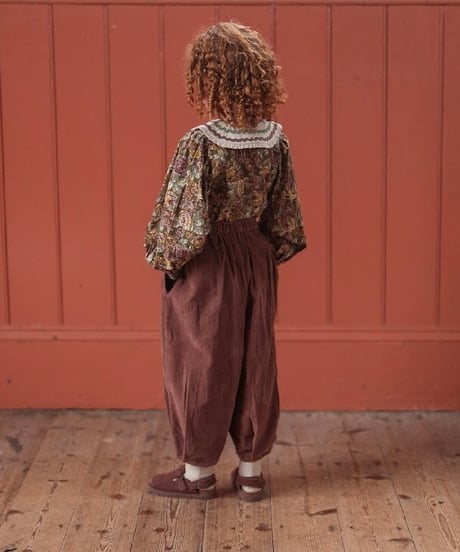 Little Cotton Clothes - Jessica Trousers Velvet in Nutmeg