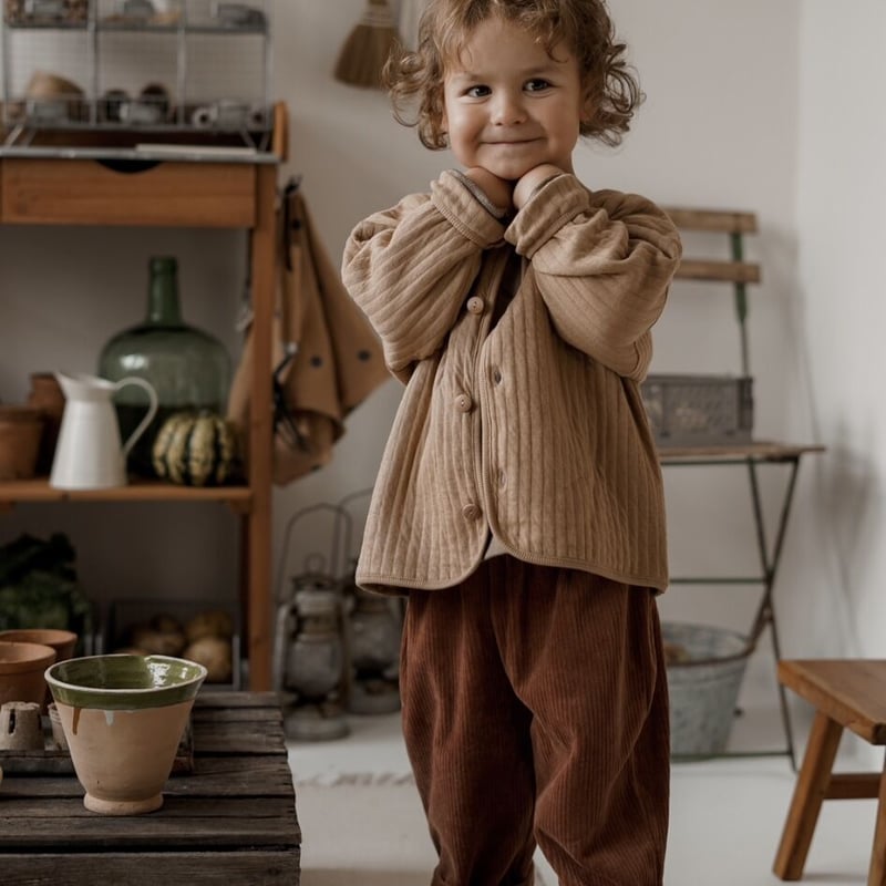 organic zoo - Gold Quilt Cardigan | UANDEL