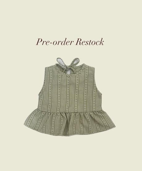 UANDEL - Willow Green Gingham Top