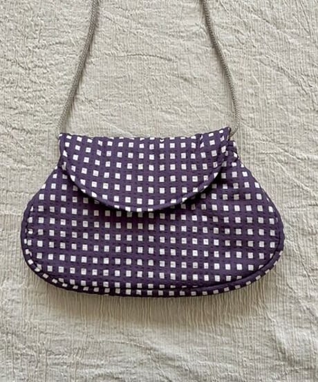 HELLO LUPO - L Bag (Lilac quadri)