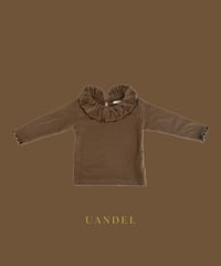 UANDEL - Mellow Collared Top (Camel Brown)