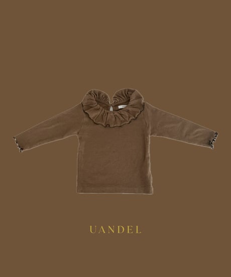 UANDEL - Mellow Collared Tops (Camel Brown)