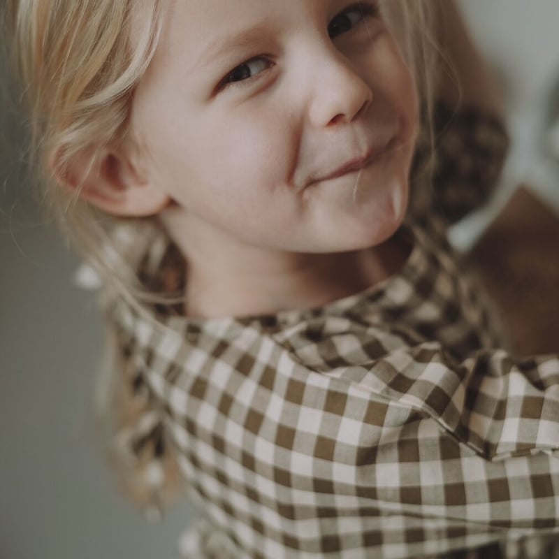 organic zoo - Olive Gingham Bella Dress 送料無料 |