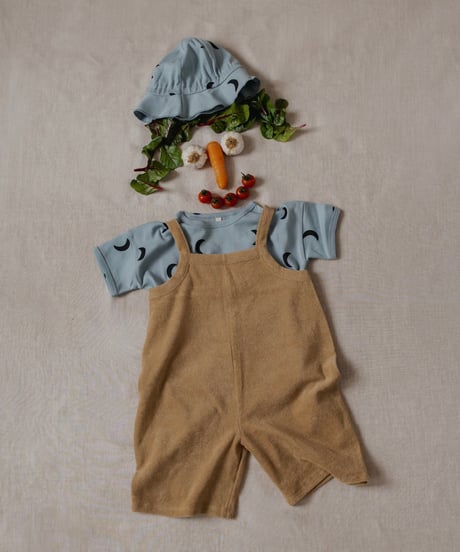 organic zoo - Wheat Terry Cropped Dungarees