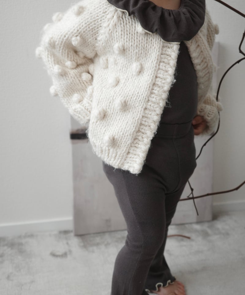 THE BLUEBERRY HILL - Popcorn Cardigan Cream |