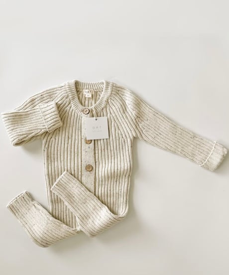 OAT - Sprinkle Knit Ribbed Playsuit