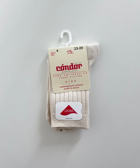 condor - (304)WIDE-RIBBED COTTON SHORT SOCKS(3−4y)送料無料