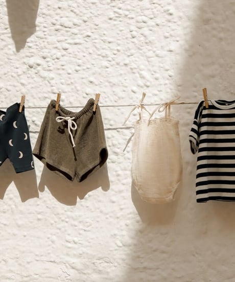 organic zoo - Olive Terry Rope Shorts 送料無料