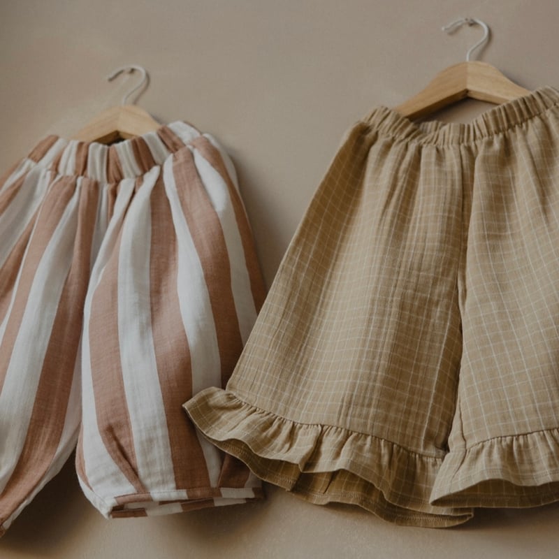 新品organic zoo Stripes Resort Pants 1-2y organic zoo Sienna Stripes Resort Pants リゾートパンツ