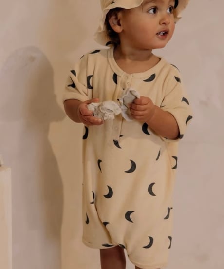organic zoo - Pebble Midnight Terry Beach Romper