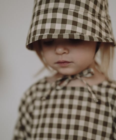 organic zoo - Olive Gingham Bella Dress 送料無料
