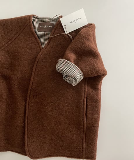HELLO LUPO - Lupo Kimono Coat / brown (18m〜5y size)