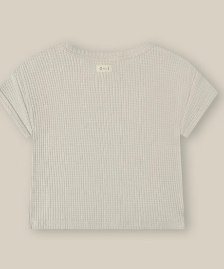 organic zoo - Ceramic White Waffle Boxy T-Shirt送料無料