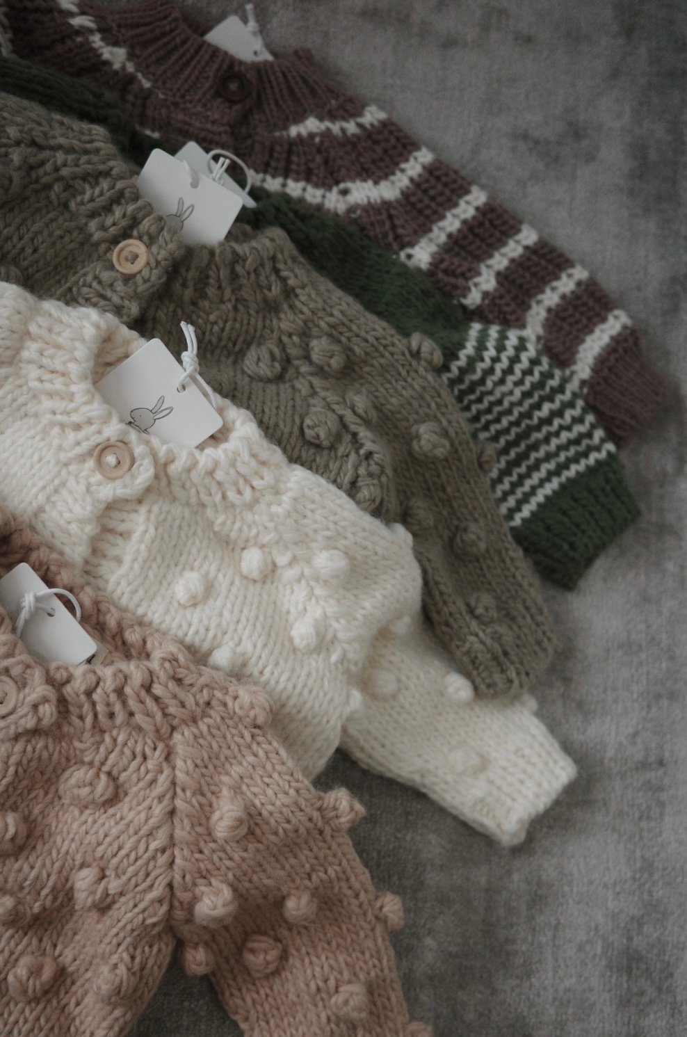 THE BLUEBERRY HILL - Popcorn Cardigan Flax | U