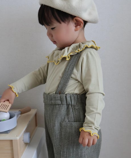 UANDEL - mellow collared tops (melon yellow)