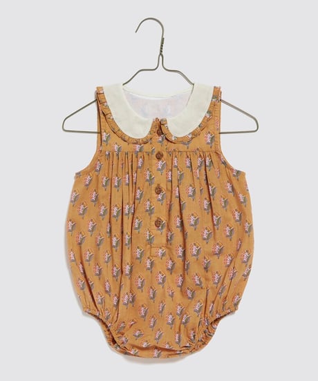 Little Cotton Clothes - Iris Romper Saffron Floral