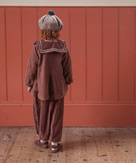 Little Cotton Clothes - Jessica Trousers Velvet in Nutmeg