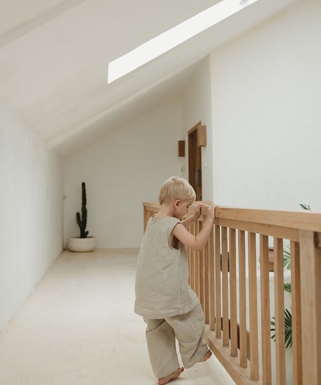son and daughter - KOA LINEN SETS(Black)