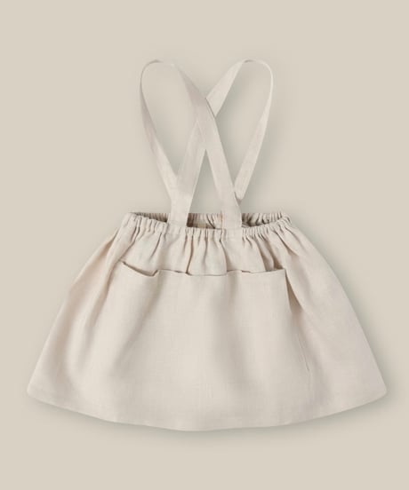 organic zoo - Ceramic White Maker Crossback Skirt送料無料