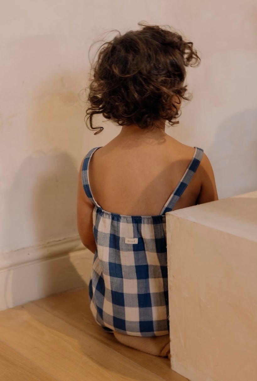 雪の豪奢 人気TOP organic zoo - Pottery Blue Gingham Artisan