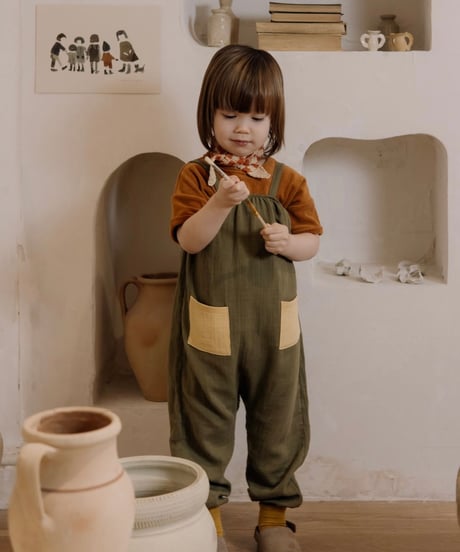 organic zoo - Olive Artisan Jumpsuit
