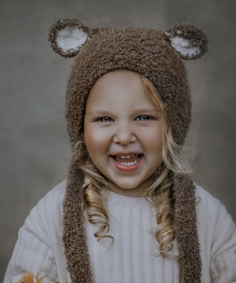 Kiddy Stuff - Boucle Bear Hat Brown