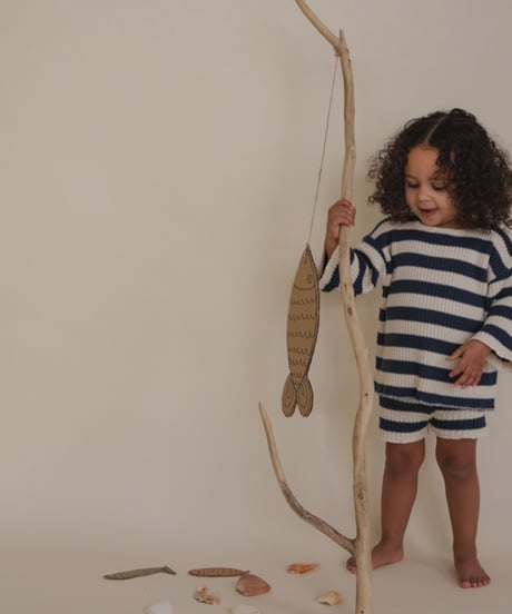 organic zoo -  Sailor Stripes Knitted Shorts