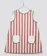 Little Cotton Clothes -  Hannah Dress Raspberry Stripe