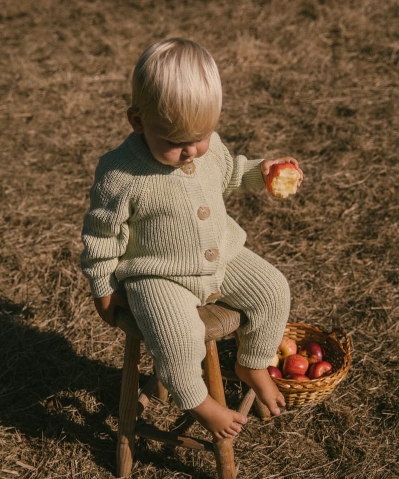 予約】EARTH THE ARCHIVE - Button knit jumpsuit(3カ