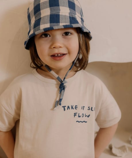 organic zoo - Pottery Blue Gingham Bucket Sun Hat送料無料