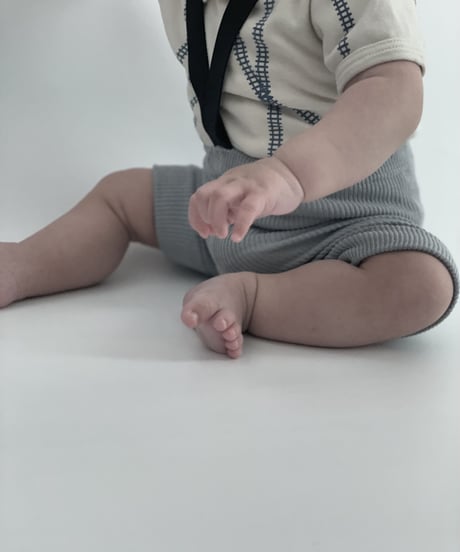 mile - suspender shorts (grey)