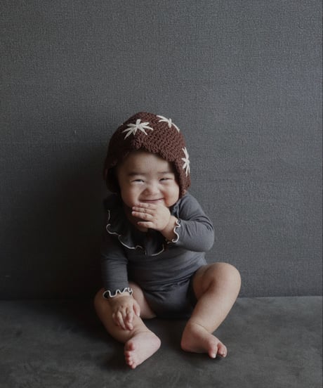 UANDEL - mellow collared romper (charcoal)