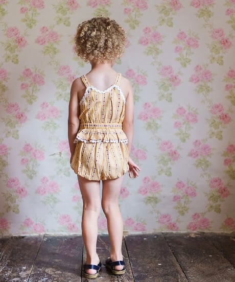 Little Cotton Clothes - Petra Romper Buttercup Floral