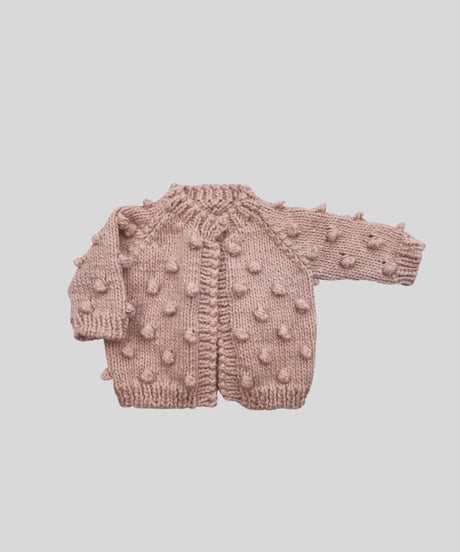 THE BLUEBERRY HILL - Popcorn Cardigan  Blush