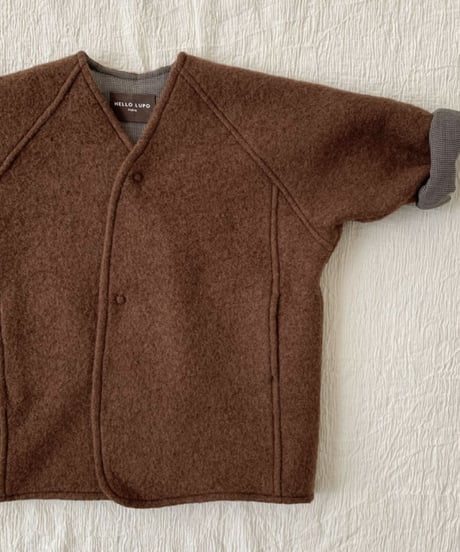 HELLO LUPO - Lupo Kimono Coat / brown (18m〜5y size)