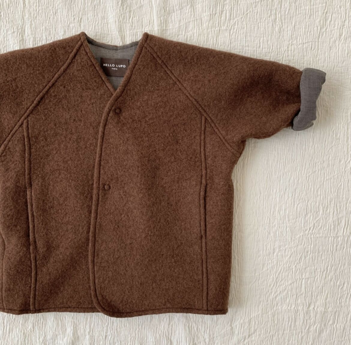 コート HELLO LUPO  Kimono Coat brown 4-5y HELLO LUPO】Kimono Coat - Chestnut | ALL | chu chu CHUPETERIA