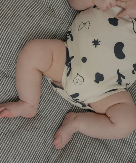 organic zoo - Capri Undyed Cotton Short Sleeve Bodysuit