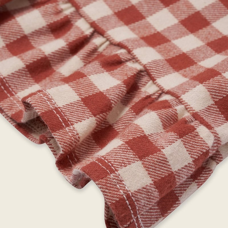 organic zoo - Paprika Gingham Frill Culottes |