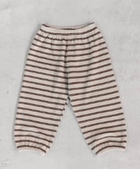 【予約】EARTH THE ARCHIVE - Terry jogger - Brown stripe
