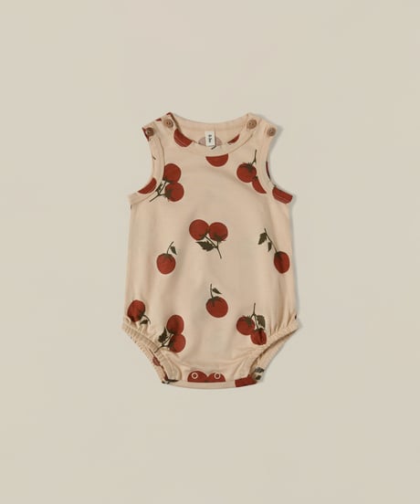 organic zoo - Tomato Sleeveless Bodysuit 送料無料