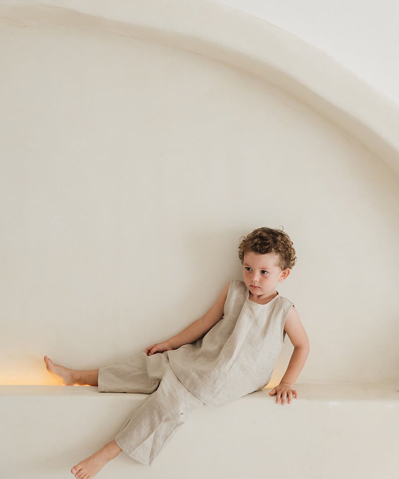son and daughter - KOA LINEN SETS(Natural) | UA