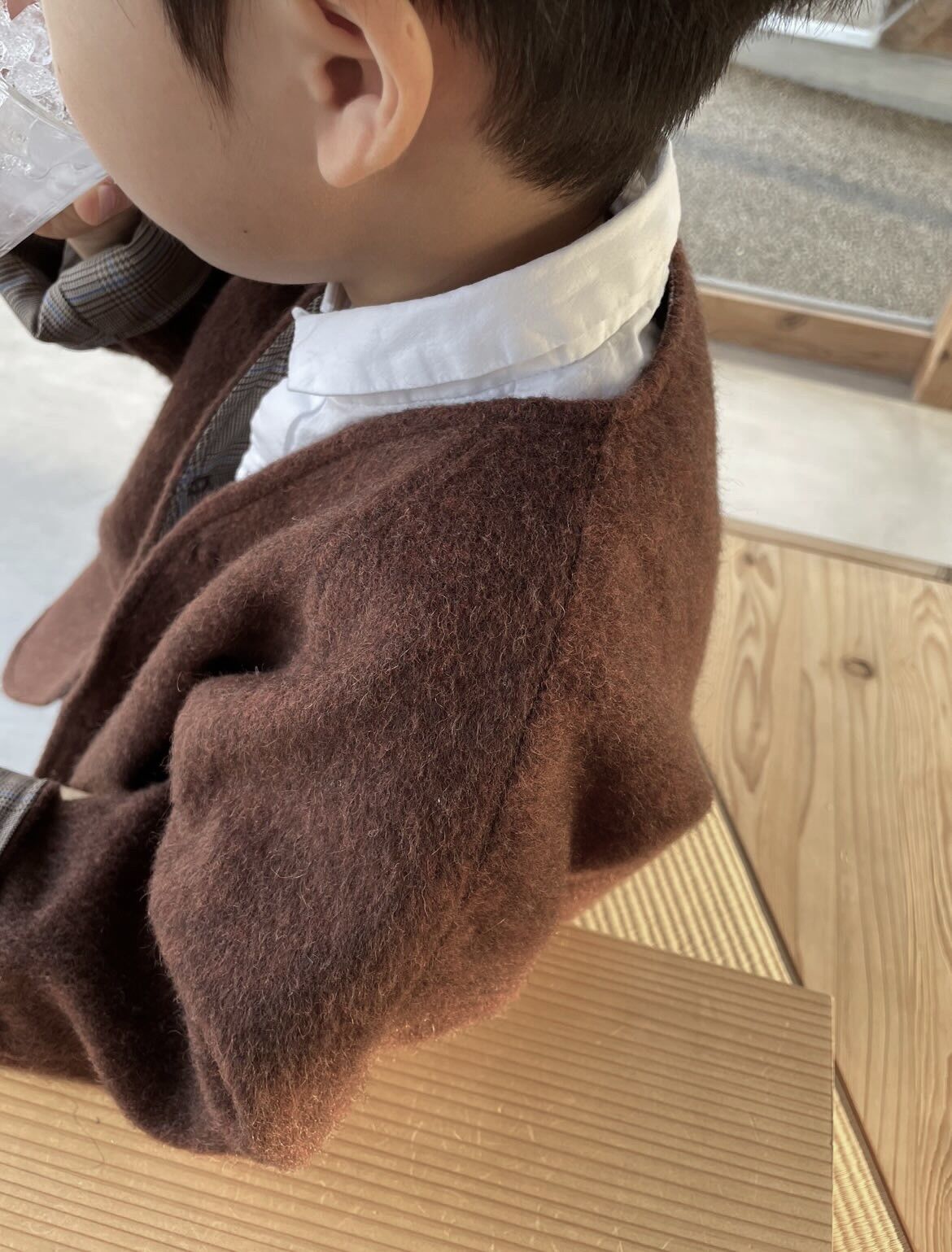 コート HELLO LUPO  Kimono Coat brown 4-5y HELLO LUPO Kimono Coat brown 4-5y
