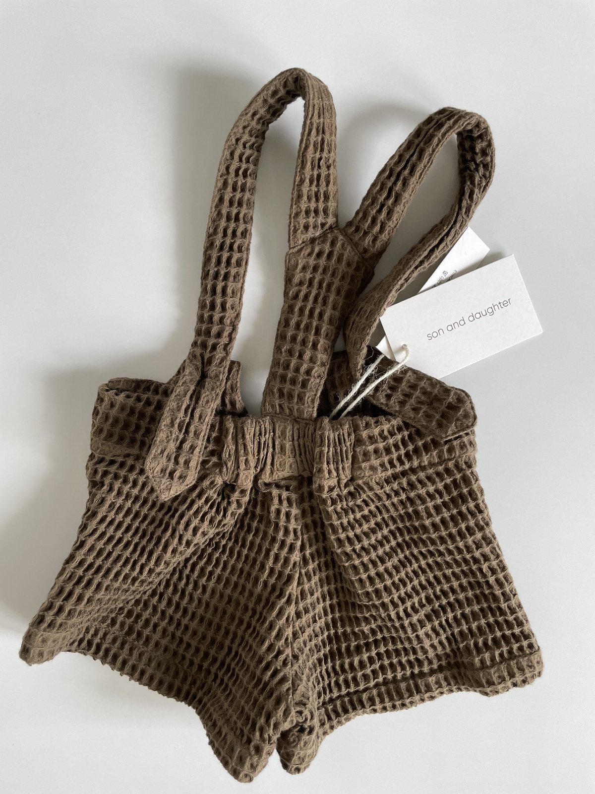 son and daughter ワッフルサロペット　2y son and daughter - Boris Waffle Overalls | U andel