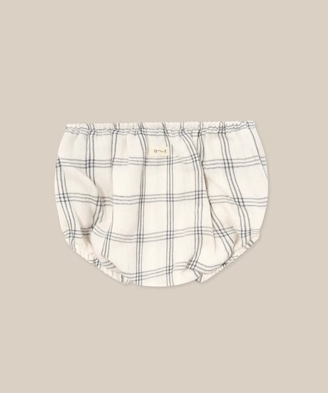 organic zoo - Navy Window Check Shortie