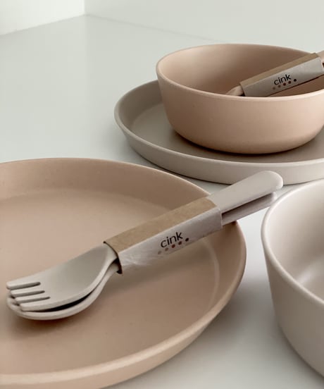 cink - Bamboo Bowl  & cutlery set
