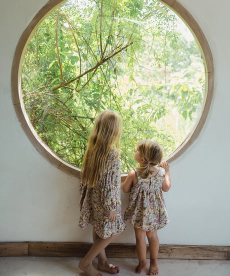 son and daughter - LEILA FLORAL ROMPER