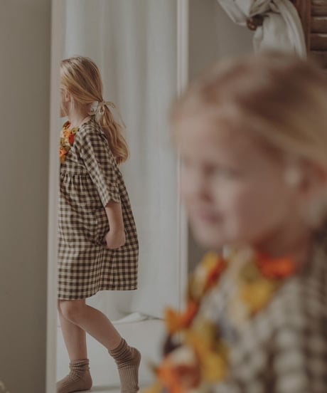 organic zoo - Olive Gingham Bella Dress 送料無料