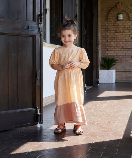 HELLO LUPO - FRU FRU DRESS - APRICOT/NOCCIOLA